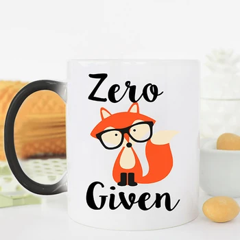 Легкая волшебная кружка zero fox подаренная кофейно-чайная кружка, меняющая цвет кружек, лучший подарок для ваших друзей и детей