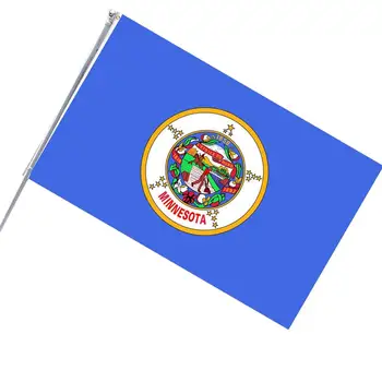 Государственный флаг для стены Полиэфирный флаг с латунными люверсами, защищающий от выцветания, Большой баннер для веранды, сада, помещения и улицы, 3X5 футов