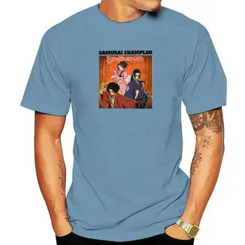 Винтажная футболка Samurai Champloo из японского аниме Mugen Fuu Jin, Хлопковая мужская футболка, Новая футболка, женские топы