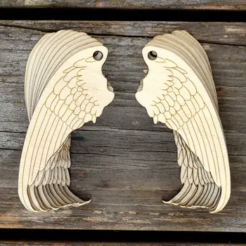 Деревянные пары Крыльев Ангела Поделочных форм из фанеры