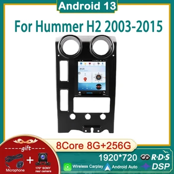 Автомобильный Радиоприемник Pentohoi Для Hummer H2 2003-2015 Carplay Auto Android 13 Дюймов Экран DVD Мультимедийный Видеоплеер Стерео GPS 5G WIFI