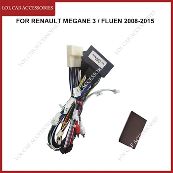 Для Renault Megane 3/Fluence 2008-2015 Автомобильное Радио GPS Плеер Android Кабель Питания Панель Фасционная Рамка Жгут Проводов Canbus Box