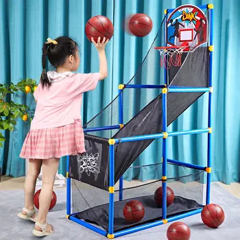 Детский счетчик бросков, большая баскетбольная подставка для хранения баскетбольных игрушек большой емкости, домашние виды спорта на открытом воздухе