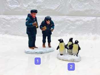 Фигурка из смолы ментальная психологическая настольная игра из песка коробка для придворной терапии Хранители и пингвины