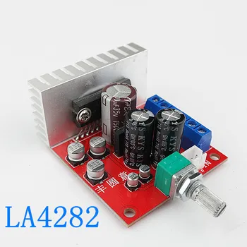 Плата стереоусилителя мощности LA4282, двухканальный модуль усилителя мощности с одним источником питания 10 Вт + 10 Вт