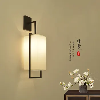 Современный новый китайский прикроватный бра Минималистичный светильник для спальни гостиной кабинета гостиничного коридора Настенный светильник для бюстгальтера