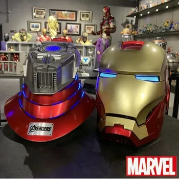Новый Шлем Железного Человека Mk5 Automatoc 1:1 Голосовое Управление Мстители Mk7 Mk5 Косплей Со Светодиодной Подсветкой Электронный Закрытый Шлем Ironman Подарок