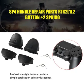 6 ШТ. Запасные части для геймпада Заменяют кнопки R1 L1 R2 L2 Триггеры для Dualshock 4 Для контроллера PS4 Электронные Аксессуары