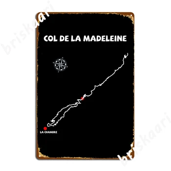 Серпантинный Перевал Col De La Madeleine Во Франции, Велосипедный Металлический Знак, Настенная Роспись, Украшение Гаража, Винтажная Жестяная Вывеска, Плакат
