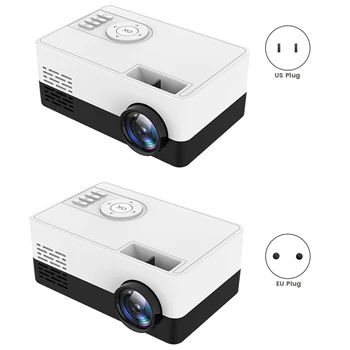 J15 Pro Светодиодный Мини-проектор Аудио-Видео Mini Beamer Подходит Для домашнего Кинотеатра 480X360 Пикселей 1080P Поддерживается USB US Plug