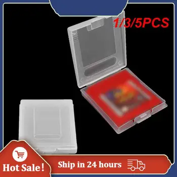 1/3 / 5ШТ Пластиковый футляр для игровых картриджей TingDong для цветных игровых карт GBC GBP, защита от пыли, прозрачная защитная коробка