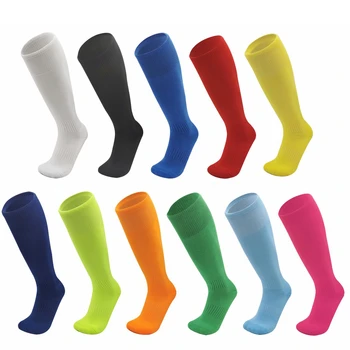 Футбольные носки для взрослых, мужские и женские Дышащие спортивные чулки для регби на открытом воздухе, выше колена, Волейбольные бейсбольные длинные носки